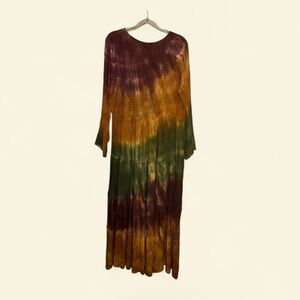 Multicolor Tie-Dye Maxi Dress